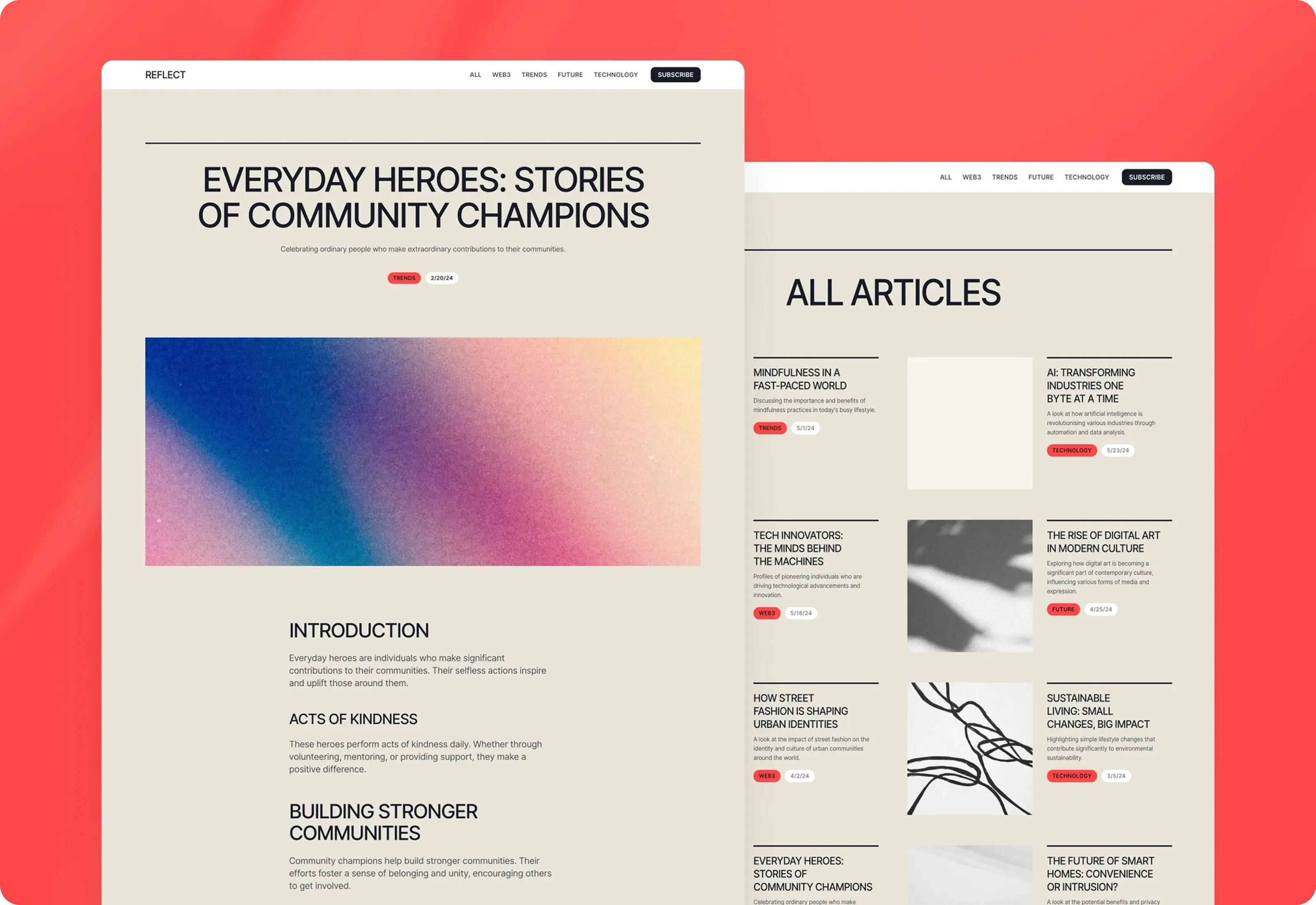 Reflect — Personal Blog & Writing